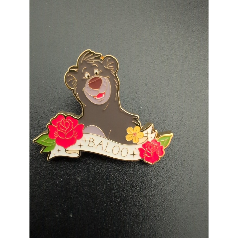 Disney pin 183792 Jungle Book Baloo Animal Friends Floral Tattoo Loungefly bear